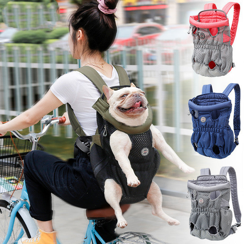 Sac à dos de transport pour animaux de compagnie, sac à bandoulière en maille respirante pour voyage en plein air